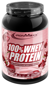 IronMaxx, 100% Whey Protein, вишневый йогурт, 900 г (815472), фото