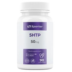 Sporter, 5-HTP 50 мг + Вітамін B6 5 мг + Ніацин, 90 капсул (818627), фото