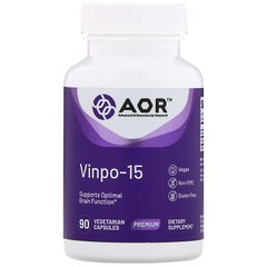 Advanced Orthomolecular Research AOR, Vinpo-15, 90 вегетарианских капсул (AOR-08028), фото