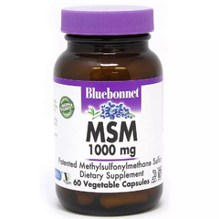 Bluebonnet Nutrition, МСМ, 1000 мг, 60 растительных капсул (BLB-00958), фото