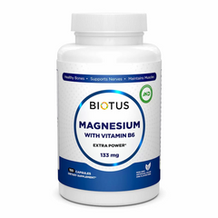 Магний и витамин В6, Magnesium with Vitamin B6, Biotus, экстра сильный, 150 капсул (BIO-530180), фото