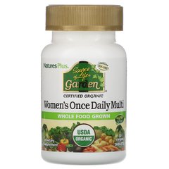 Nature's Plus, Source of Life Garden, мультивитамины для женщин для приема один раз в день, 30 веганских таблеток (NAP-30747), фото