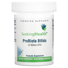 Seeking Health, Пробиотики, 12 миллиардов КОЕ, ProBiota Bifido, 60 кислотостойких вегетарианских капсул (SKH-52102), фото