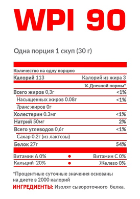Сироватковий протеїн-ізолят Nosorog WPI 90 | морозиво - 700 г, фото