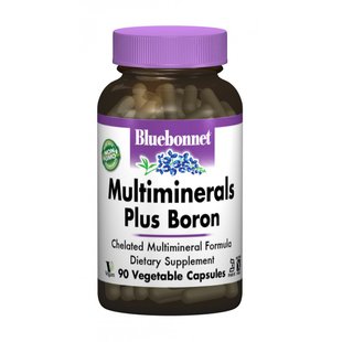 Bluebonnet Nutrition, Multiminerals, с бором, 90 растительных капсул Vcaps® (BLB-00210), фото