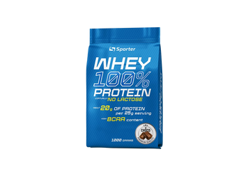 Sporter, Whey 100% Protein, Сывороточный протеин, шоколад, безлактозный, 1000 г (SPO-72186), фото