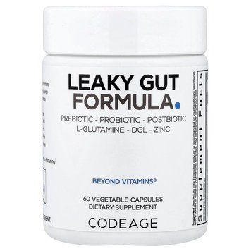 Пребіотики Codeage Leaky Gut Formula - 60 рослинних капсул, фото