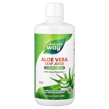 Сік і гель алое вера Nature's Way Aloe Vera Leaf Juice & Inner Leaf Gel | лісові ягоди - 1000 мл, фото