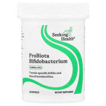 Seeking Health, Пробиотики, 12 миллиардов КОЕ, ProBiota Bifido, 60 кислотостойких вегетарианских капсул (SKH-52102), фото