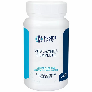 Энзимы, Vital-Zymes Complete, Klaire Labs, 120 капсул (KLL-31000), фото