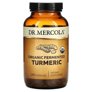Dr. Mercola, Ферментированная куркума, Fermented Turmeric, 180 капсул (MCL-03237), фото