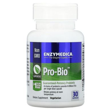 Enzymedica, Pro Bio, пробіотик з гарантованою ефективністю, 30 капсул (ENZ-25110), фото