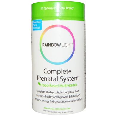 Вітаміни для вагітних, Rainbow Light, 180 таблеток  (RLT-10152), фото