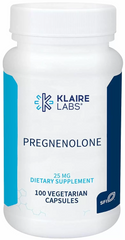 Прегненолон, Pregnenolone, Klaire Labs, 25 мг, 100 вегетаріанських капсул (KLL-01620), фото