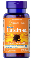 Лютеїн з зеаксантином, Lutein, Puritan's Pride, 40 мг, 120 гелевих капсул (PTP-70926), фото