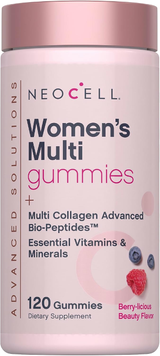 Жіночі мультивітаміни з колагеном NeoCell Women&rsquo;s Multivitamin Multi Collagen Advanced Bio-Peptides | ягоди - 120 жувальних мармеладок, фото