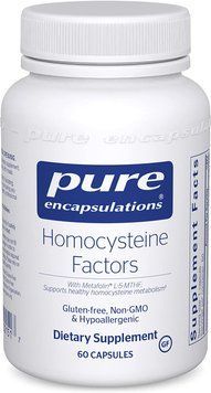 Pure Encapsulations, Факторы гомоцистеина, Homocysteine Factors, 60 капсул (PE-00151), фото