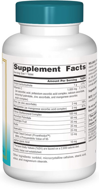 Вітамін С-1000, Wellness, Source Naturals, 100 таблеток (SNS-01032), фото