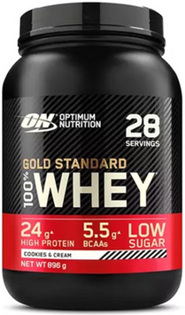 (EU) Optimum Nutrition, Сывороточный протеин, 100% Whey Gold Standard, Печенье с кремом, 900 г (OPN-98919), фото