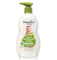 Лосьйон зволожуючий дитячий з оливковою олією, DermoViva, Dabur, 200 мл (DBR-71146), фото
