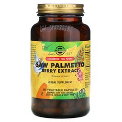 Solgar, Екстракт плодів пальми сереноа, 450 мг, 180 рослинних капсул (SOL-04133), фото
