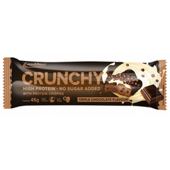 IronMaxx, Батончик Crunchy, потрійний шоколад, 45 г - 1/12 (818631), фото