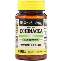 Ехінацея, Echinacea, Mason Natural, 60 капсул (MAV-17745), фото