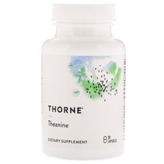 Thorne Research, L-теанін, 200 мг, 90 вегетаріанських капсул (THR-50801), фото