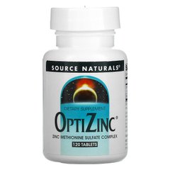 Source Naturals, OptiZinc, 30 мг, 120 таблеток (SNS-00848), фото