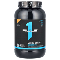 Rule 1, R1 Whey Blend, Сироватковий протеїн, солона карамель, 905 г (816695), фото