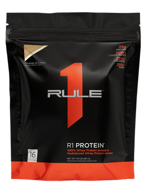 Rule 1, Protein R1, 25 г ізоляту протеїну + 6 г BCAA, печиво з вершками, 468 г (RUL-00429), фото