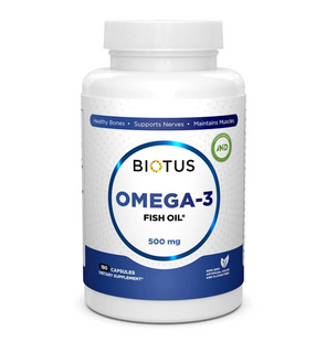 Омега-3 ісландський риб'ячий жир, Omega-3 Fish Oil, Biotus, 180 капсул (BIO-530036), фото