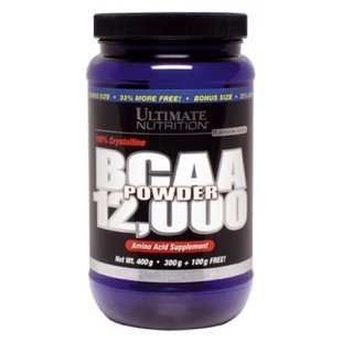 Ultimate Nutrition, BCAA 12000, натуральный вкус, порошок, 400 г (104674), фото