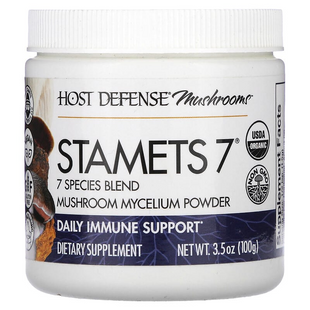 Host Defense, Mushrooms™, STAMETS 7, 100 г (FPI-35452), фото