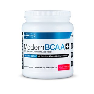 USP Labs, Modern BCAA+, блакитна малина, 1340 г (811257), фото