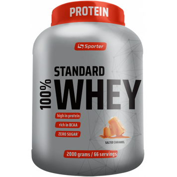 Sporter, 100% Standart Whey, соленая карамель, 2000 г (SPO-72426), фото
