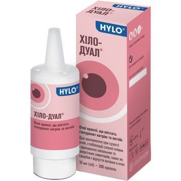 Капли глазные Hilo Dual увлажняющие с эктоином - 10 мл, фото