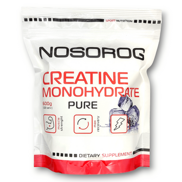 Nosorog, Creatine Monohydrate, Креатин моногідрат, без смаку, 600 г (NOS-00130), фото