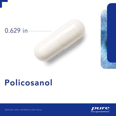 Поликозанол, Policosanol, Pure Encapsulations, 20 мг, 120 капсул (PE-00516), фото