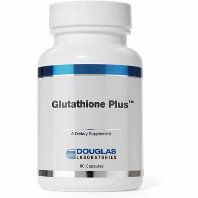 Відновлений L-глутатіон з N-ацетил-L-цистеїном, Glutathione Plus, Douglas Laboratories, 60 капсул (DOU-02126), фото