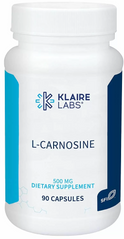 L-карнозин, L-Carnosine, Klaire Labs, 500 мг, 90 капсул (KLL-01802), фото