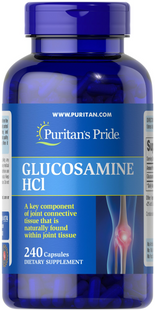 Puritan's Pride, Глюкозамін, Glucosamine HCl, 680 мг, 240 капсул (PTP-14174), фото