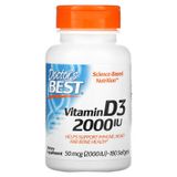 Doctor's Best DRB-00210 Doctor's Best, вітамін D3, 50 мкг (2000 МО), 180 капсул (DRB-00210)
