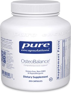 Кальцій (проти остеопорозу), OsteoBalance, Pure Encapsulations, 210 капсул (PE-00497), фото