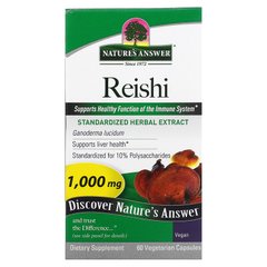 Nature's Answer, Рейши, 500 мг, 60 вегетарианских капсул (NTA-16425), фото