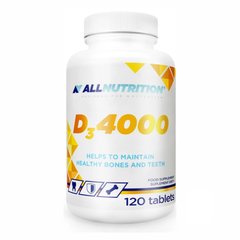 Allnutrition, Витамин D3, 4000 МЕ, 120 капсул (ALL-73744), фото