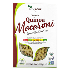 Макарони з кіноа, Quinoa Macaroni, органік, Now Foods, 227 г, (NOW-06321), фото