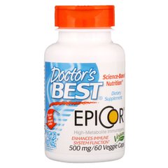 Doctor's Best, Epicor, 500 мг, 60 капсул в растительной оболочке (DRB-00177), фото