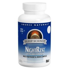 Комплекс для нормалізації сну, NightRest, Source Naturals, 50 таблеток (SNS-00357), фото