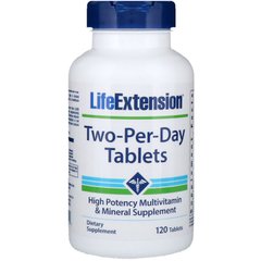 Мультивитамины Life Extension, Two-Per-Day Tablets, 120 Tablets , (LEX-22151), фото